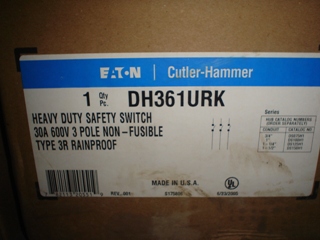 Cutler-Hammer DH361URK Distribution Cutler-Hammer DH361URK Distribution
